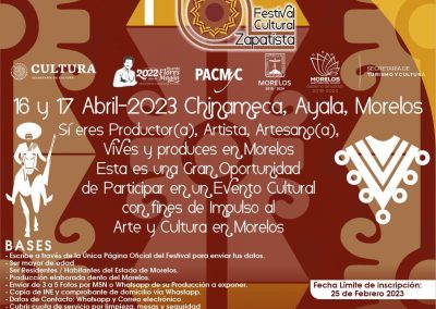 Convocatoria Festival Cultural Zapatista 02