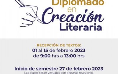 CONVOCA ESCUELA DE ESCRITORES RICARDO GARIBAY A DIPLOMADO EN CREACIÓN LITERARIA