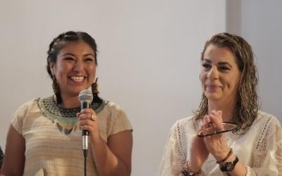 PRESENTAN EN EL MMAPO PIEZA DE CARTONERÍA INSPIRADA EN MUJERES NAHUAS DE CUENTEPEC